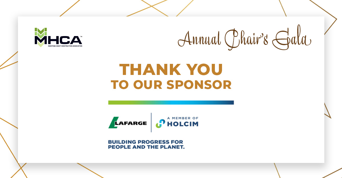 Thank you to our Annual Chair's Gala sponsor: Lafarge Canada Inc.!