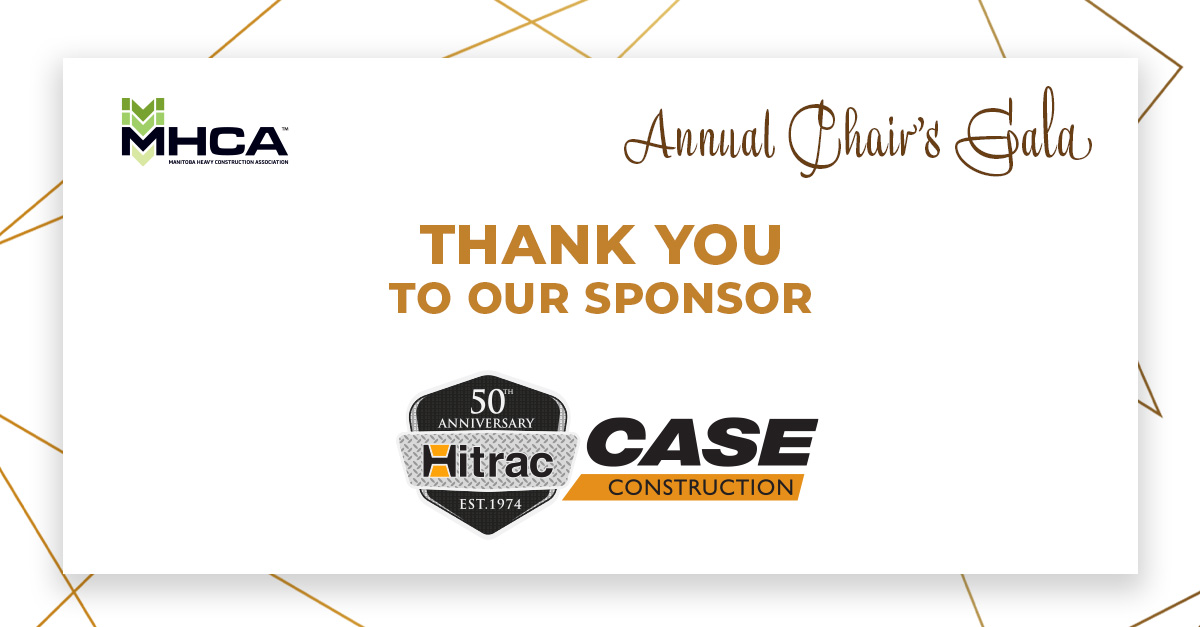 Thank you to our Annual Chair's Gala sponsor: Hitrac (1974) / Case Construction!