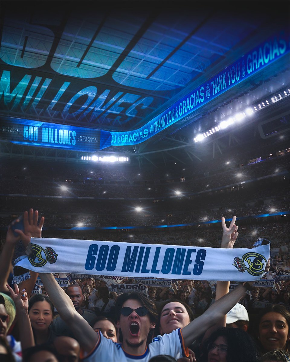 📲 ¡SOMOS 6️⃣0️⃣0️⃣ MILLONES!
💜 ¡GRACIAS POR SEGUIRNOS, #MADRIDISTAS!