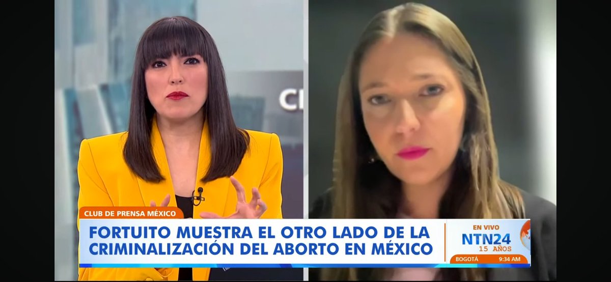 lucianawainer_'s tweet photo. Le agradezco muchísimo a @hachelozano que me haya invitado a hablar de Fortuito 📖 en @NTN24 en un momento importante: lo que está ocurriendo con la niña en Querétaro no es un caso aislado. 

Las autoridades han criminalizado sistemáticamente a jóvenes y mujeres… 🧶 https://t.co/yMQ6L4qwLG