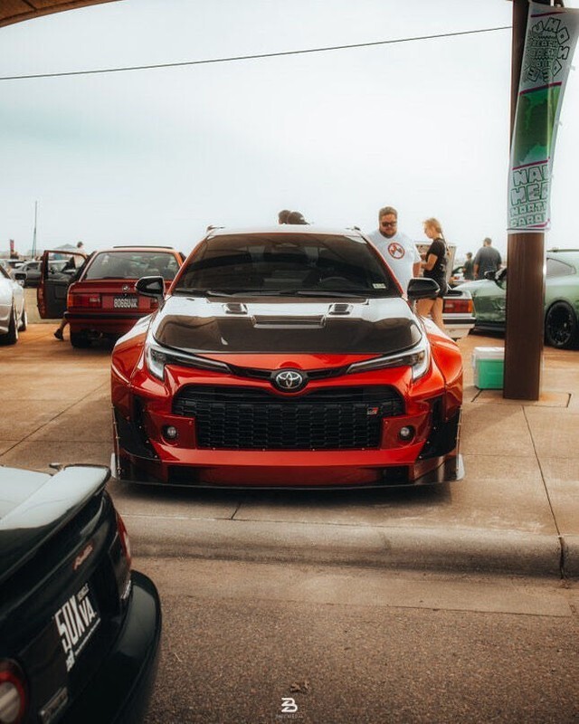 DeatschWerks's tweet photo. Check out this wild widebody GR Corolla that @grrawr.bunny owns! It features one of only two @pandemusa body kits in the world — the only one in the U.S. Under the hood, you'll find an array of @rk_titanium components, a @jacksonracing intercooler, and D… https://t.co/ZQdiiIG3gf https://t.co/FINRO1jPou