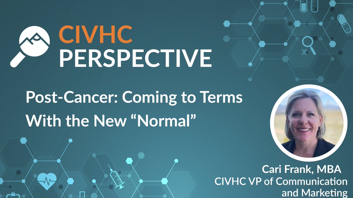 CIVHC VP of Communication &amp; Marketing Cari Frank overcame breast cancer last year. For #BreastCancerAwarenessMonth, she reflects on life after cancer and her post-treatment "new normal." civhc.org/2024/10/28/pos…
