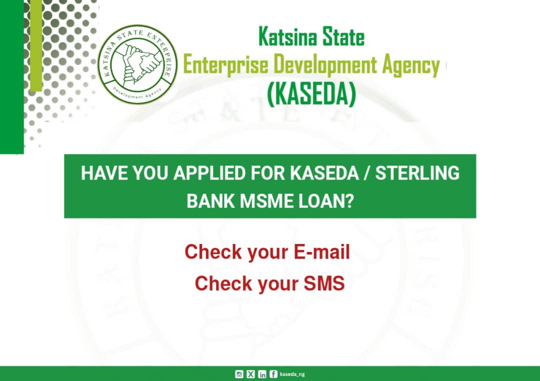 If you applied for the @KASEDAktsg/ <a href="/Sterling_Bankng/">Sterling Bank</a> MSME Loan, please:
📧 Check your email
📲 Check your SMS

Congratulations to the selected beneficiaries! 

We’re excited to support your business journey!
