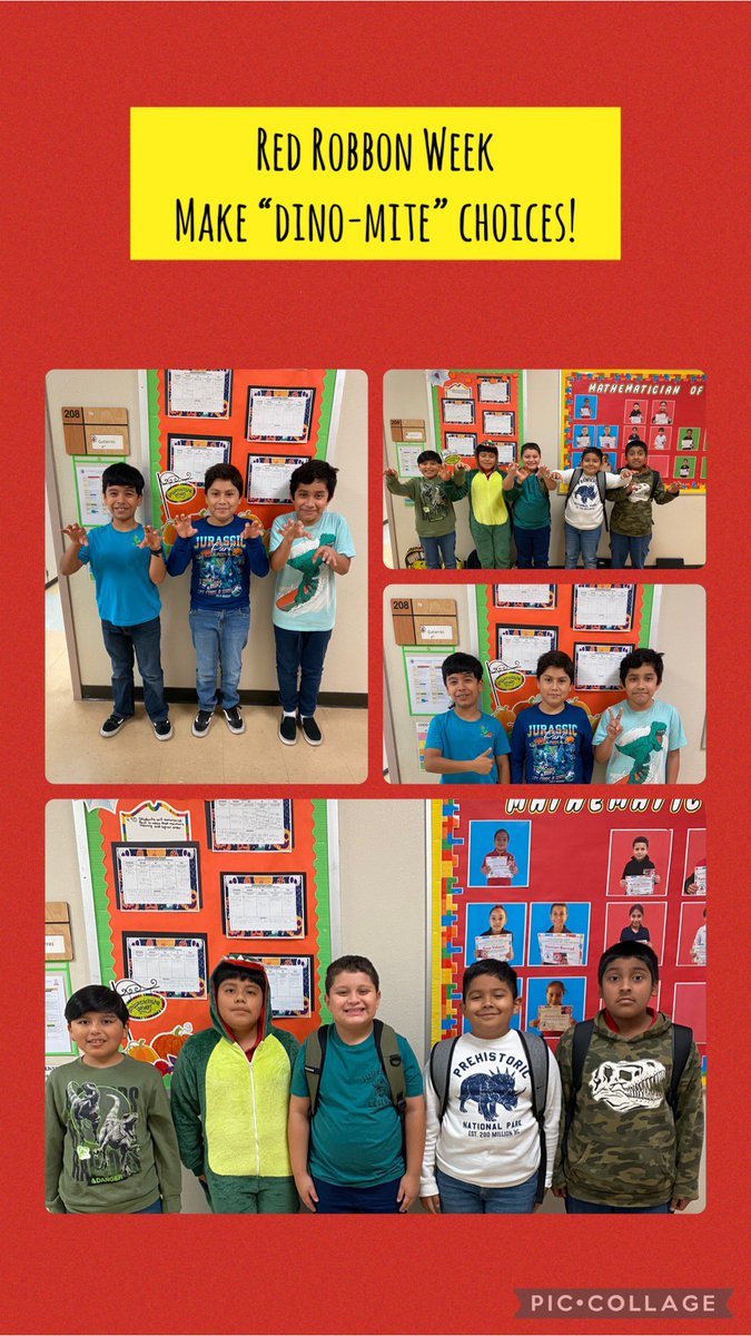 Starting off our Red Ribbon Week. Make “dino-mite” choices! 🦖🦕🦖 <a href="/CorneliusElem/">Cornelius Elementary</a>