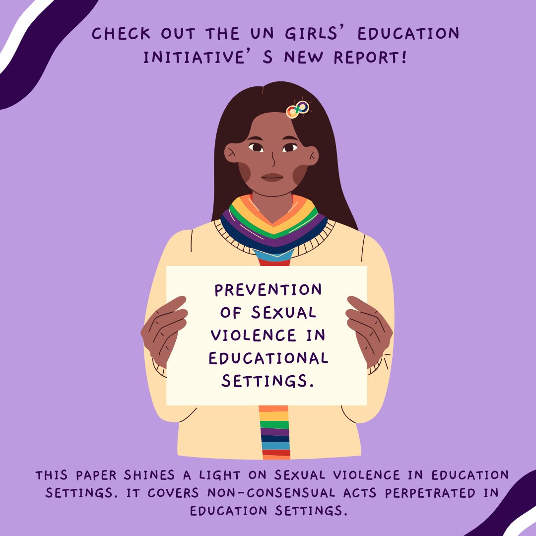 GCE_US's tweet image. 📣 Check out @UNGEI's new report, "Prevention of Sexual Violence in Educational Settings".   

🏫This report discusses how violence manifests in schools and how educators and other school staff can #ProtectStudents. 

👉🏽 Please learn more here: bit.ly/UNGEIPrev