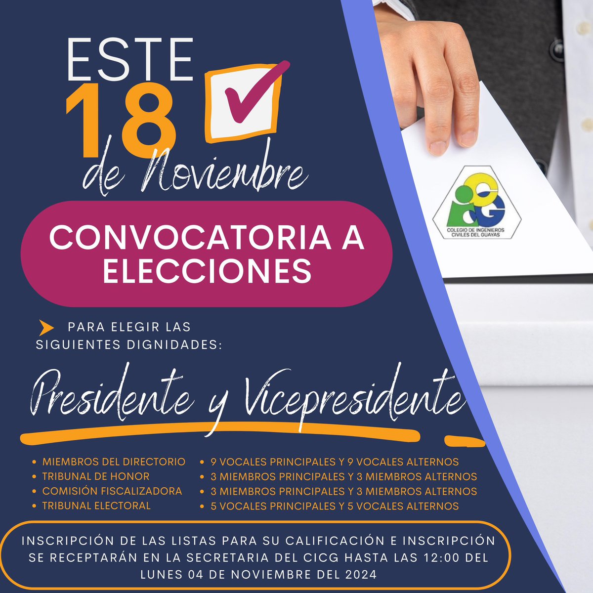 Colegio De Ingenieros Civiles Del Guayas (@colegiodeingen6) on Twitter photo 