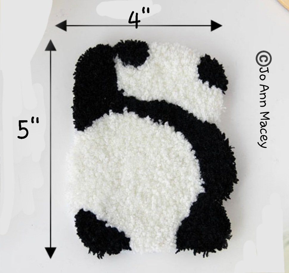 JoannMacey's tweet photo. #panda 
#handmadegift 
#coaster 
#mugrug 
#collectible 
#tiantian 
Get your cute "Panda" mug rug/coaster with this  panda sleeping. Reminds me the way Tian Tian would sleep. Order yours @JoannMacey Facebook page. https://t.co/5glpoKHBu6