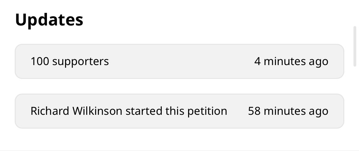 wilkinsoncape's tweet photo. 100 signatures in less than an hour late on a Monday evening. 

Very good! Add your signature here: 

https://t.co/oRvSnfnrOF

#BringBackOurPrincipal
Stop #schoolcapture https://t.co/Pig1Z7udeh