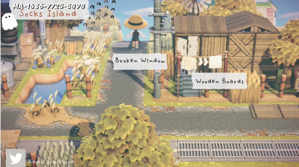 KKatCosmicCove's tweet image. I uploaded Sock’s final codes🧦 7 designs including wooden boards, broken window, & dirt w/gravel💕I’ve included pixel grids for the hat & tee that I had to delete but I might recreate them on a new island👀 Enjoy🤍🤍🤍
#ACNH #ACNHDesign #AnimalCrossingNewHorizons #どうぶつの森