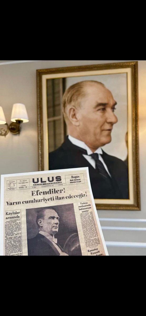 " Cumhuriyet, düşüncesi hür, anlayışı hür, vicdanı hür nesiller ister." 
"Ey yükselen yeni nesil! İstikbal sizindir. Cumhuriyeti biz kurduk, onu devam ettirecek sizlersiniz" MUSTAFA KEMAL ATATÜRK

Cumhuriyetimizin 101. Yılı Kutlu Olsun!
#29EkimCumhiyetBayramı