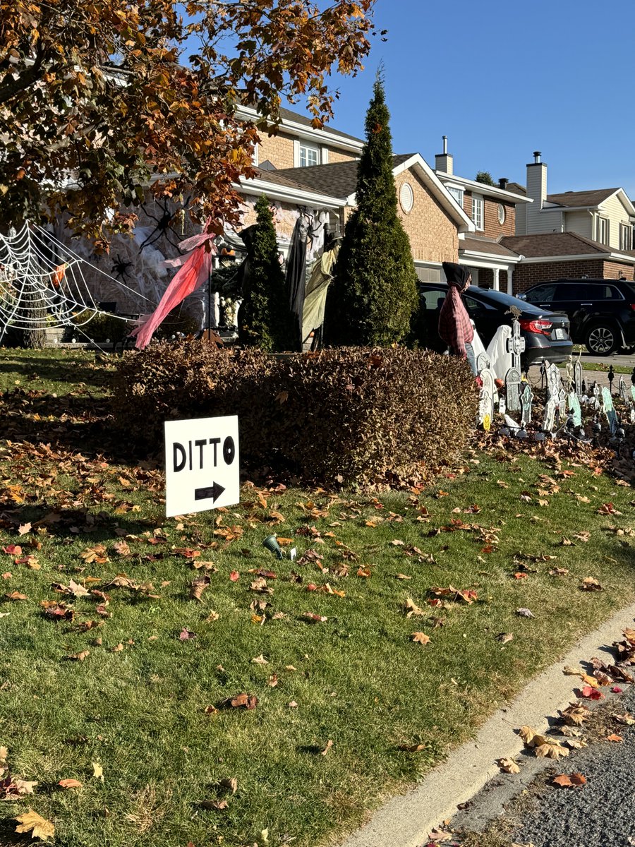 HorrifyingHist1's tweet image. It’s official.  This guy who lives down the street from me wins Halloween.  #Halloween #spookydecor