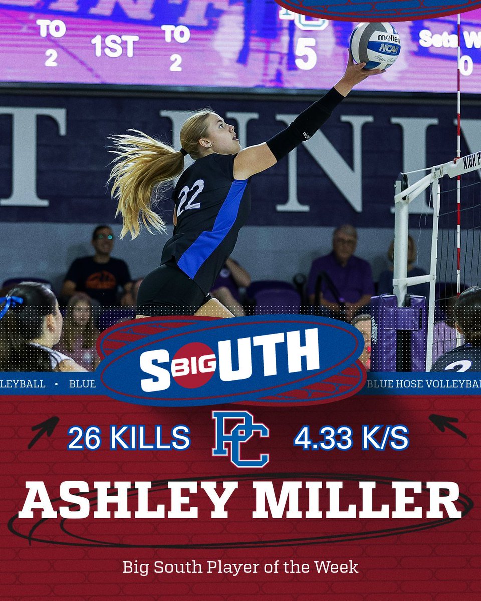 BlueHoseWVB's tweet image. Give it up for Ashely Miller and Celimar Hoyos on earning @bigsouthsports Weekly Awards 👏

📰 - tinyurl.com/mry4tt2v

#GoBlueHose | #pcvb | #possible