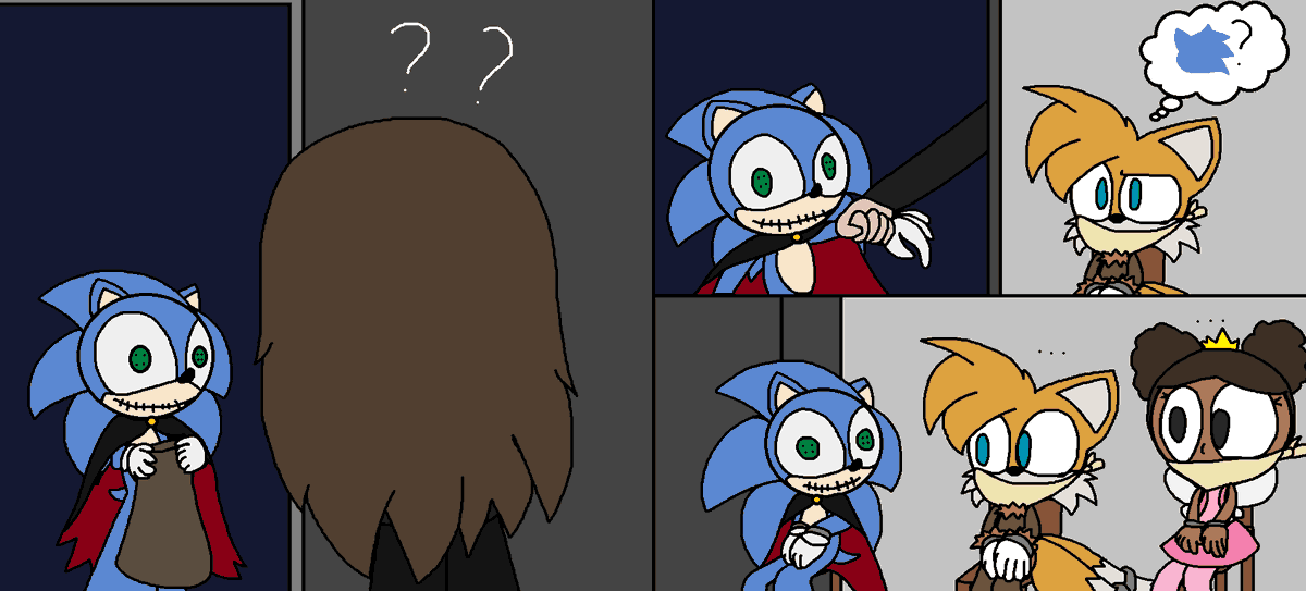 RFandom12's tweet image. Bonus Halloween Themed Drawing #21, 22, &amp;amp; 23: The plan to save his friends

Yes this is a follow up to Movie Sonic's Halloween night with a new ally, Sam (from Trick R Treat), who helps Sonic find his friends who are held bounties, they then plan for their rescue, will it work?