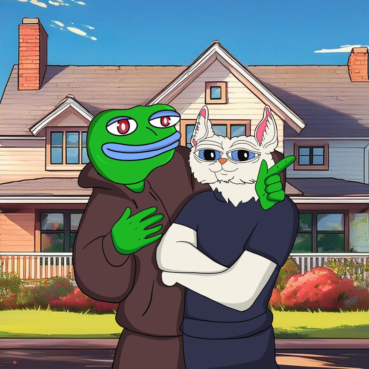 $FLUFFY and $FEFE. Best buds. Seen here celebrating the incoming bullrun. You’re underexposed.