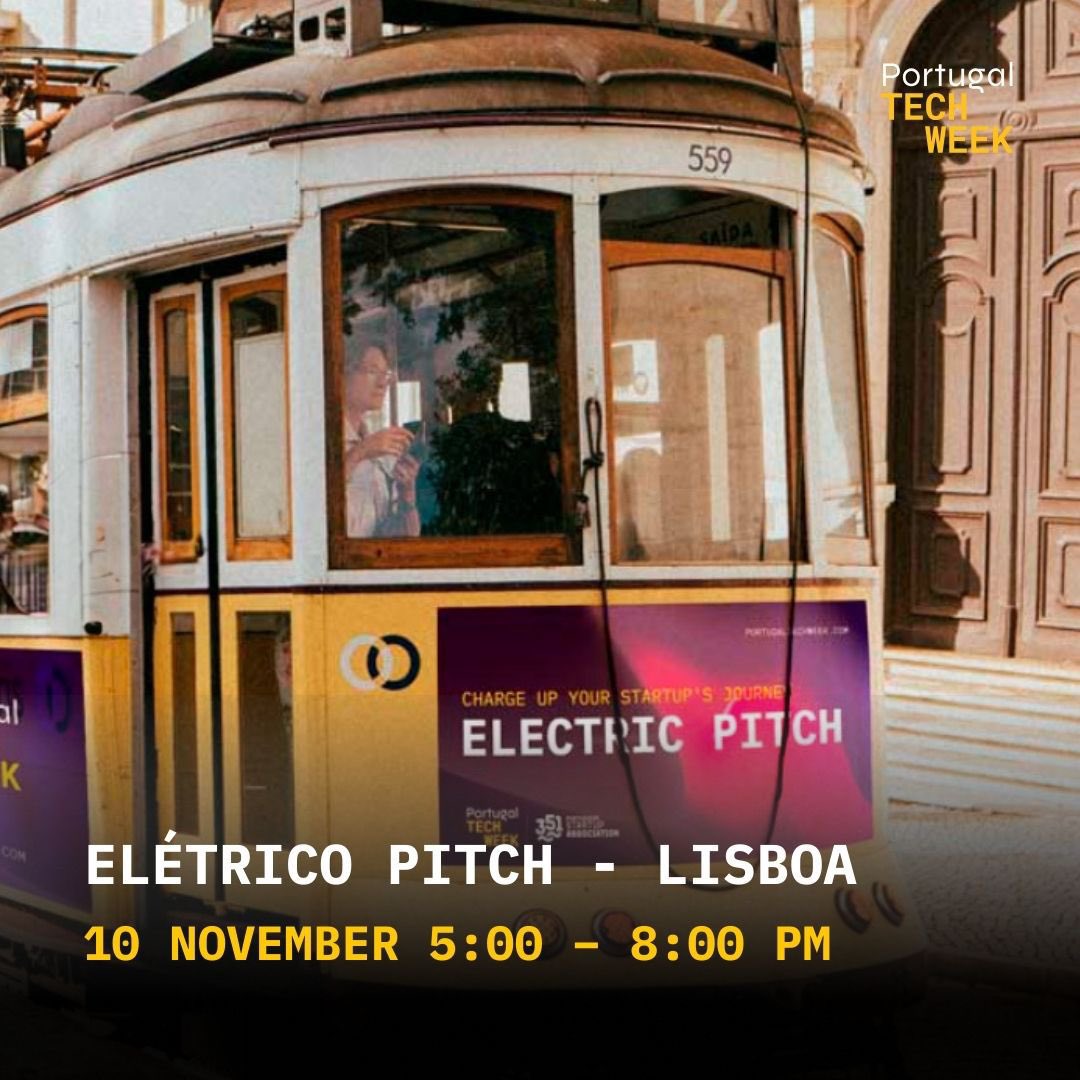 PT_TechWeek's tweet image. 🚋 Ready to pitch on the go? Elétrico Pitch at #PortugalTechWeek gives startups the chance to present on Lisbon’s iconic tram! The best pitch wins €5,000! 🚀

📅 Register by Oct 31st, 23:59 (Lisbon Time)
🔗 portugaltechweek.com/eletrico-pitch/
#ElétricoPitch #InnovationOnWheels