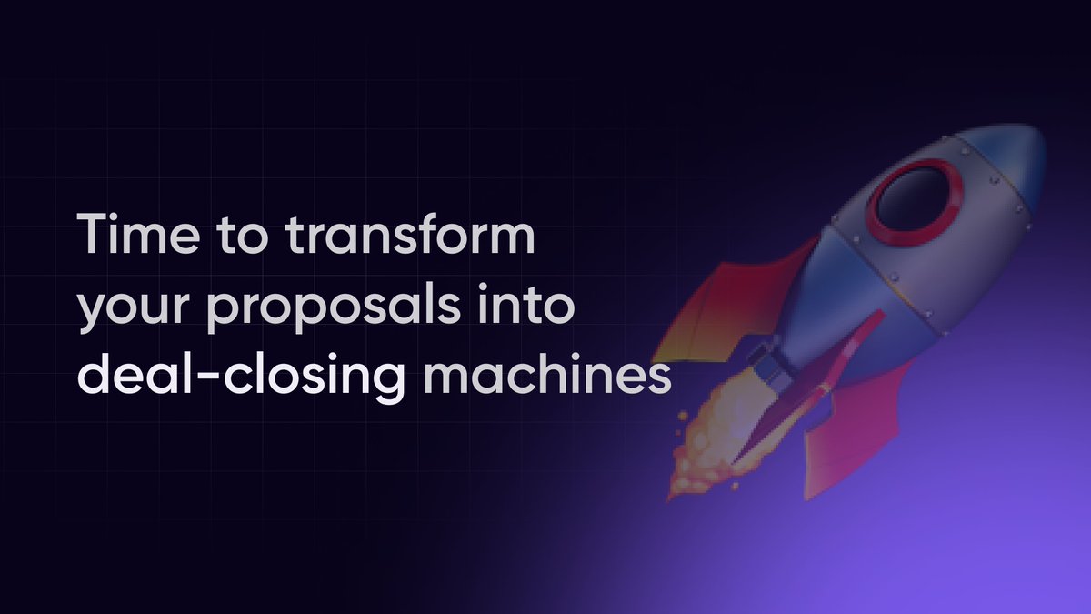 Johnson8Ij's tweet image. 🚀 Ready to turn your proposals into deal-closing machines? Forget the old way—let's make your pitch unforgettable, engaging, and built to win.

#ProposalPower #CloseTheDeal