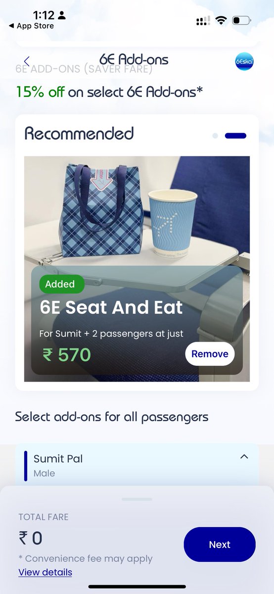 sumitpal29's tweet photo. @IndiGo6E please fix your app, not able to allot seat, meal. Trying for last couple of days and throwing different errors. Is this what we should expect from a reputed company like Indigo? A newborn is travelling with me this time and am not able to book xl seats. https://t.co/uLkIHTET9v