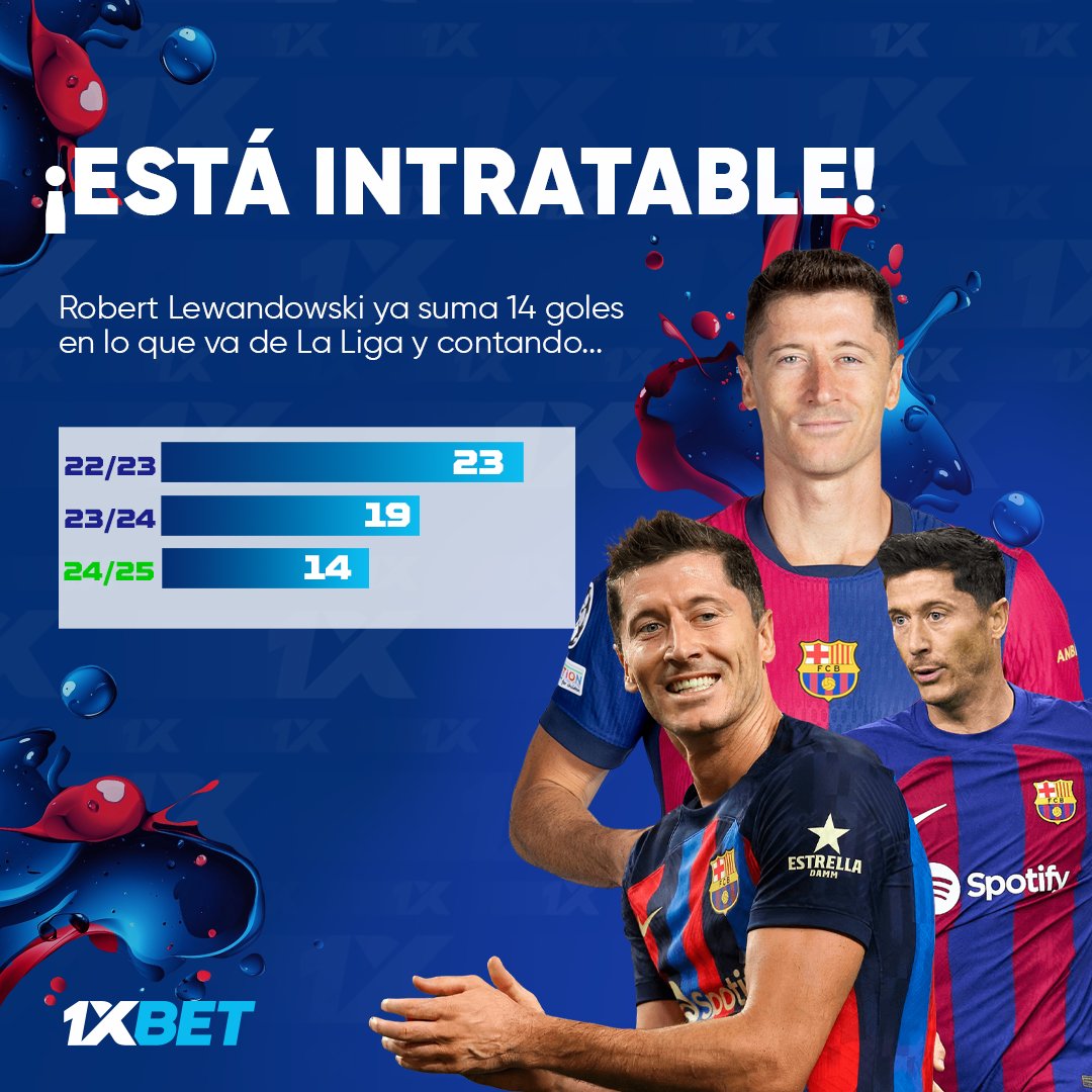 EMPEZÓ TRANQUILO 👀⚽️

En 11 jornadas y con su último doblete en El Clásico, Robert Lewandowski y a vísperas de Halloween 🎃, ya anotó de manera monstruosa 14 goles en lo que va de #LaLiga con el #FCBarcelona ❤️💙.

¿Podrá 'tito' superar su marca de la temporada 2022-23? 🤔