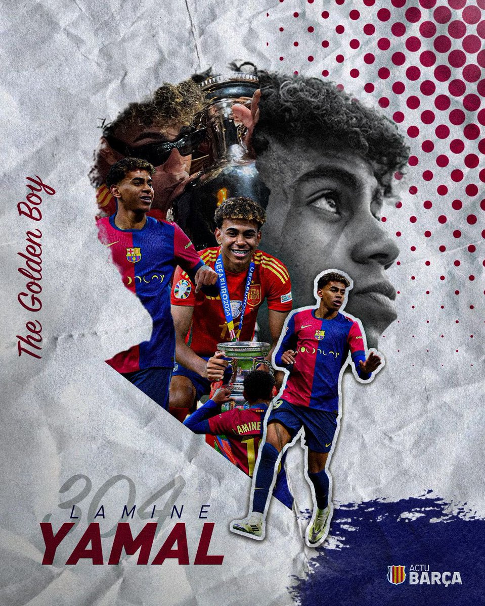 VisionBlaugrana's tweet photo. 𝐂’𝐄𝐒𝐓 𝐎𝐅𝐅𝐈𝐂𝐈𝐄𝐋, 𝐋𝐀𝐌𝐈𝐍𝐄 𝐘𝐀𝐌𝐀𝐋 𝐑𝐄𝐌𝐏𝐎𝐑𝐓𝐄 𝐋𝐄 𝐆𝐎𝐋𝐃𝐄𝐍 𝐁𝐎𝐘 𝟐𝟎𝟐𝟒 💫💙❤️

La fierté des nôtres, que le futur soit radieux 🤲🏽 https://t.co/HbUWHsihJc