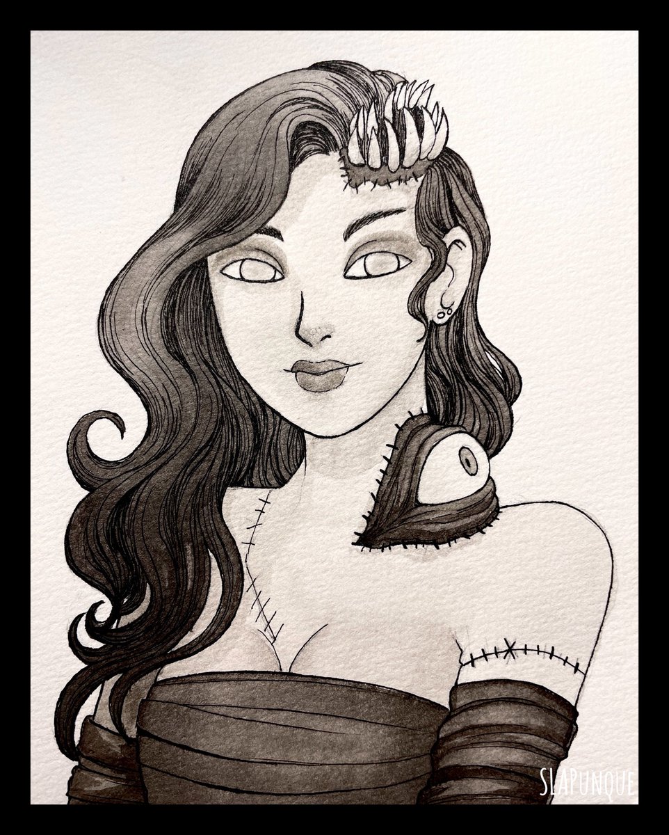 SLAPunque's tweet photo. Day 28 👹
:: Amalgamation ::

#inktober2024 #drawtober2024 #art #extrabits https://t.co/K99IBaSynX