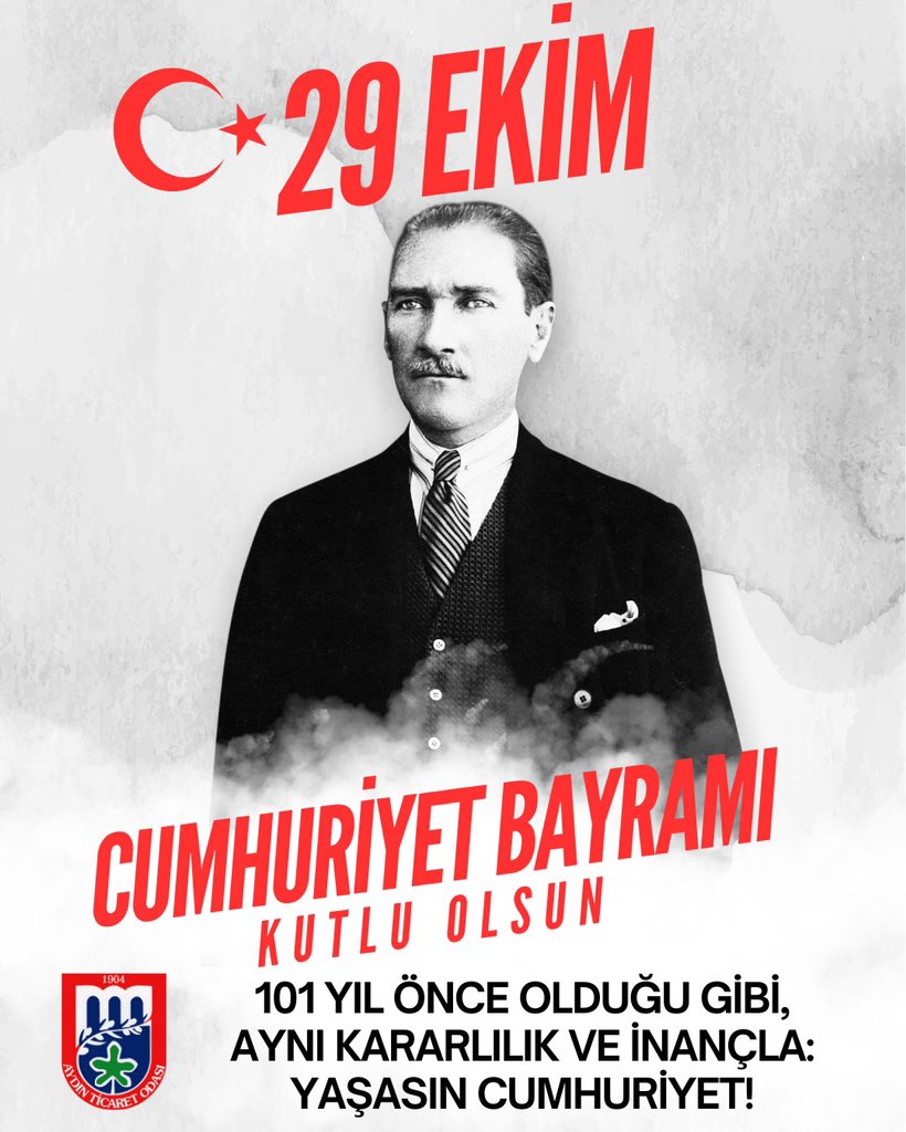 Ey yükselen yeni nesil! İstikbal sizsiniz. Cumhuriyeti biz kurduk, onu yükseltecek ve yaşatacak sizsiniz.
Senin aydınlattığın bu yolda, 101 yıldır ilerliyoruz. 
29 Ekim Cumhuriyet Bayramımız ve Cumhuriyetimizin 101. yılı kutlu olsun