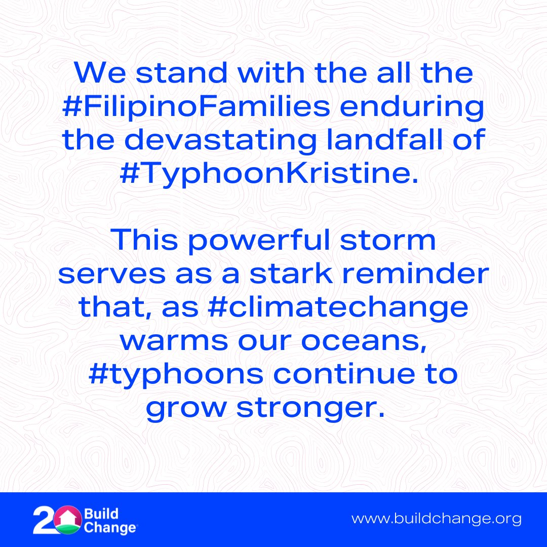 We stand with the all the #FilipinoFamilies enduring the devastating landfall of #TyphoonKristine.