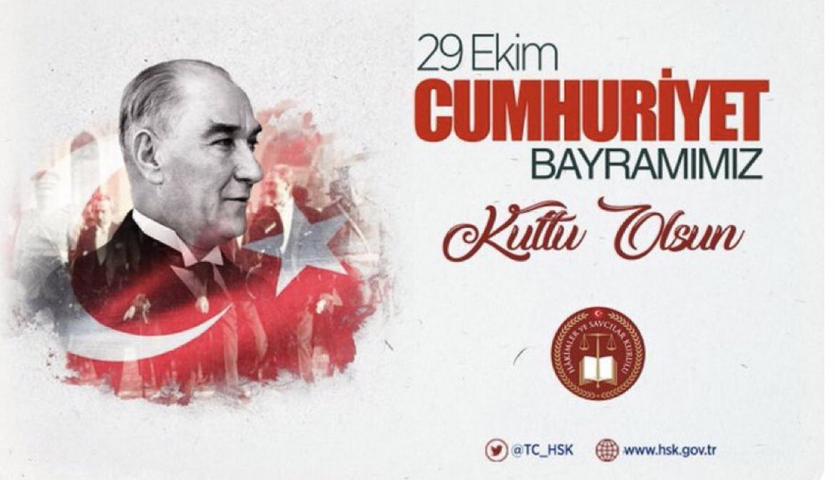 Cumhuriyetimizin ilanının 101. yıl dönümünde,başta Gazi Mustafa Kemal Atatürk ve silah arkadaşları olmak üzere tüm şehit ve gazilerimizi saygı,özlem ve minnetle anıyoruz.