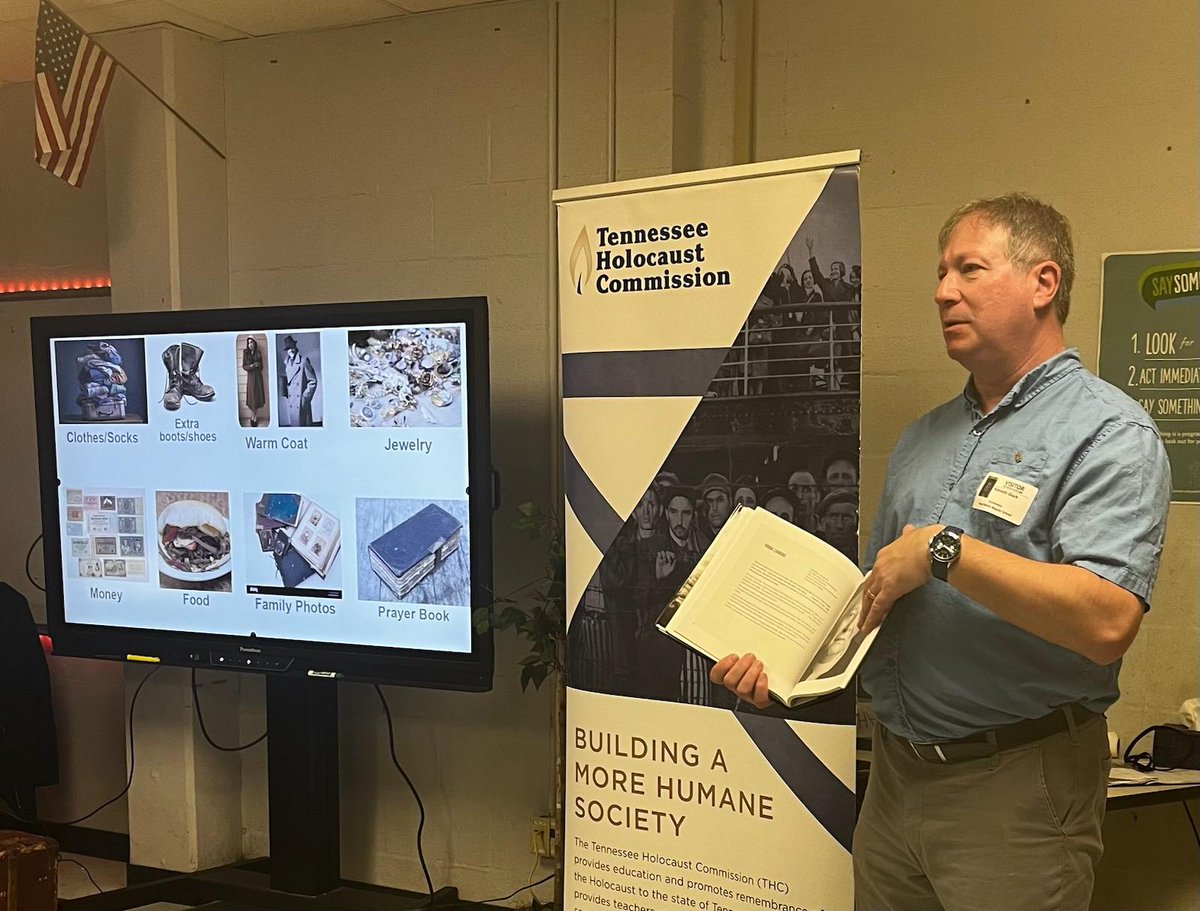 Thank you, Mr. Gluck, from the TN Holocaust Commission (<a href="/TNHolCom/">Tennessee Holocaust</a>), for doing a PBL for our 8th-grade students through ELA to connect to their ELA unit about The Diary of Anne Frank.