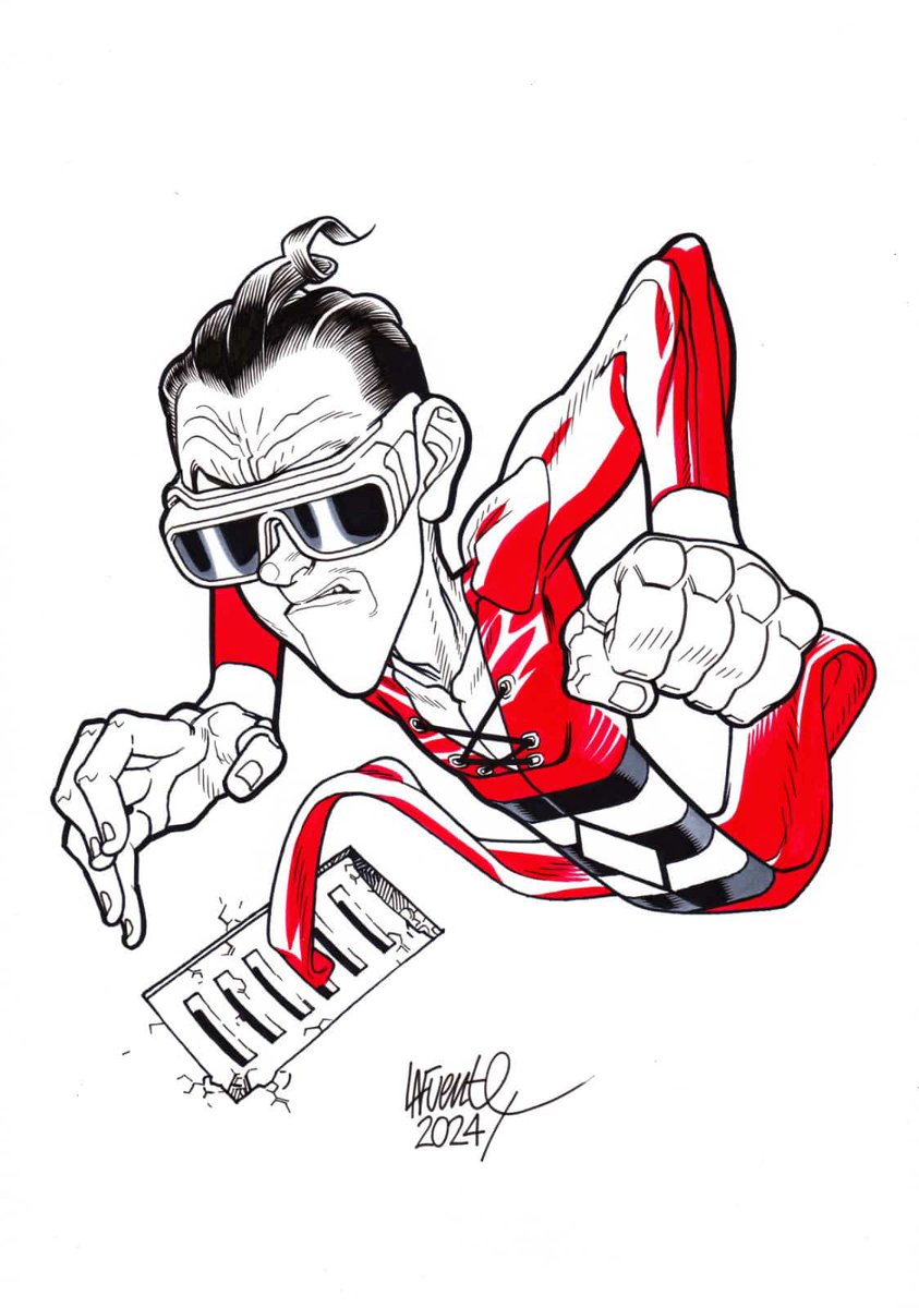 TGR_ComicArt's tweet photo. Today… it’s time to reveal the only remaining piece from Redtober 2024! ❌ REDTOBER DAY 28 ❌ 
Plastic Man by @Lafuente_RIP 

____

OA: AVAILABLE 🖤

____

https://t.co/ouySJjVzHG

#Redtober #Inktober #Inktober2024 #PlasticMan https://t.co/pDw52oAkGQ