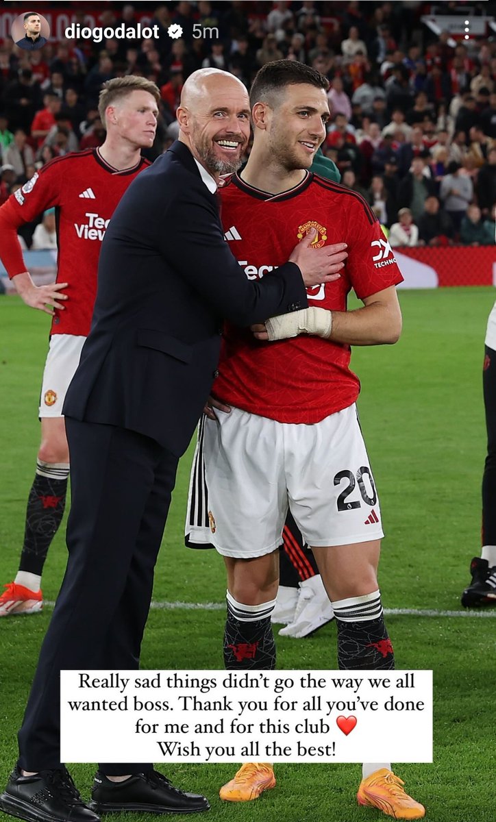 UtdFaithfuls's tweet image. 🚨🗣 - Diogo Dalot on Instagram:

"Really sad things didn't go the way we all wanted, boss. Thank you for all you've done for me and for this club ❤️."