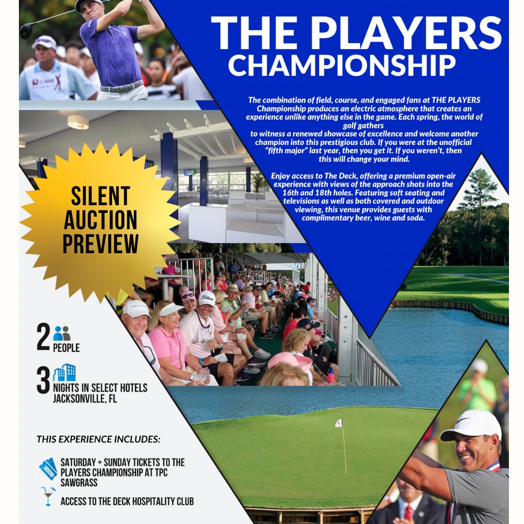 RevereSF's tweet photo. Illuminate’s silent auction is always a hit, and this year is no exception. Check out https://t.co/E8aNicA79W for dozens of incredible packages, including this Players Championship trip for two.  Bids closing on 11/2 and you don’t need to be present to bid or win! https://t.co/oYDFtvvhPK