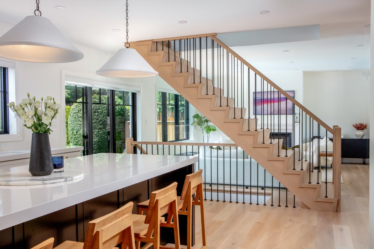🏡 Project Teal Transformation 🏡 Originally a one-storey home, Project Teal underwent a complete transformation.✨ Dive into the details of this incredible renovation! #HomeRenovation #InteriorDesign #FloatingStairs #BeforeAndAfter #ProjectTeal #ContemporaryDesign