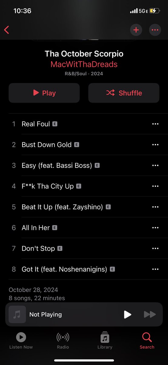 MacWitThaDreads's tweet photo. YEEESSSSSIRRRRRRR
Tha October Scorpio
Produced Mix and Mastered by yours truly @noshenanigins , last one is produced by @silvamaynemusic 
GO TUNE IN‼️
Link in bio 😈🪵🌳
#thaoctoberscorpio 
#octoberscorpios 
#macwittha 
#macwitthadreads 
#newmusicalert 
#neckofthewoodsent https://t.co/D8TucIhS83