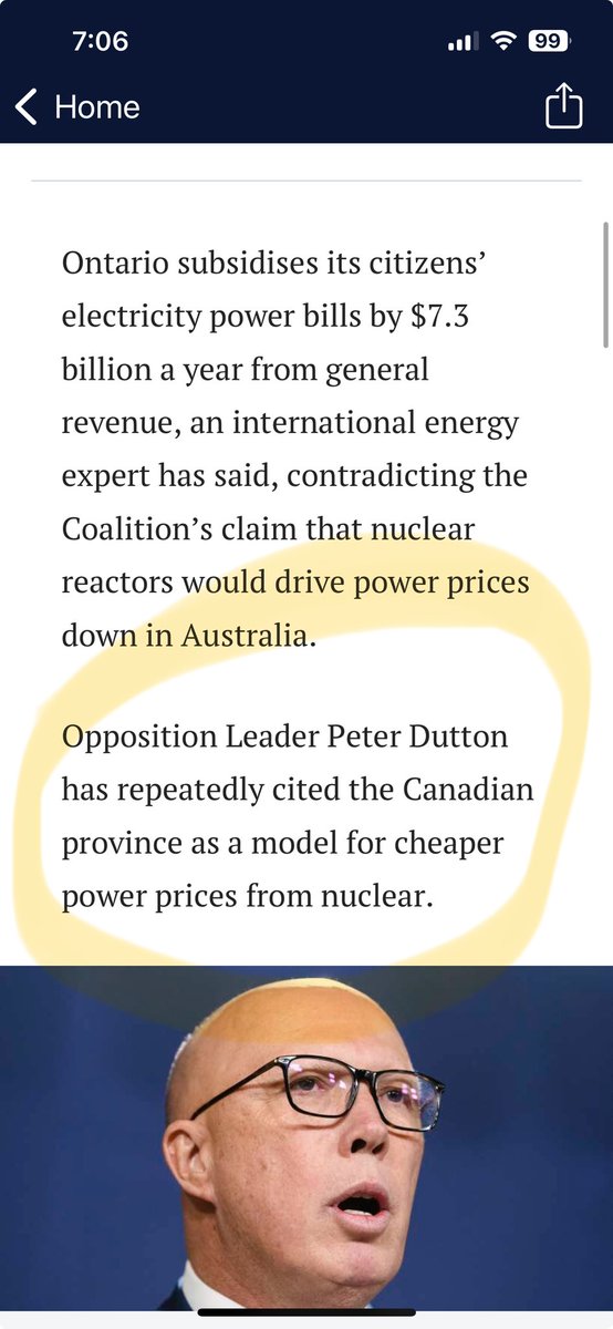 All options should be on the table to ensure we have the most reliable &amp; cheapest form of electricity - particularly in the cost of living crisis
But let’s base the debate on evidence not misinformation 
Turns out Ontario nuclear electricity is subsidised to the tune of billions