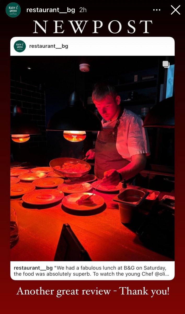 chefoliverbates's tweet photo. Thank you for the nice review  🙈 
I’m glad you liked the food and experience at Black and Green . Ollie #lovefood @ichoosemag @WorcsLive #lovefood 
https://t.co/CZLU4Rem8Z https://t.co/SyC10tdFnG