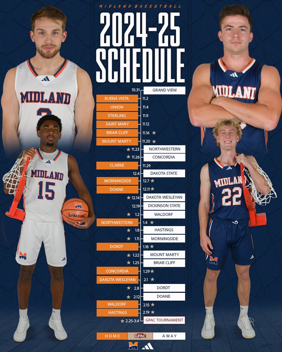 Mark your calendars! @midland_hoops tips off its season this week! 🤩🏀