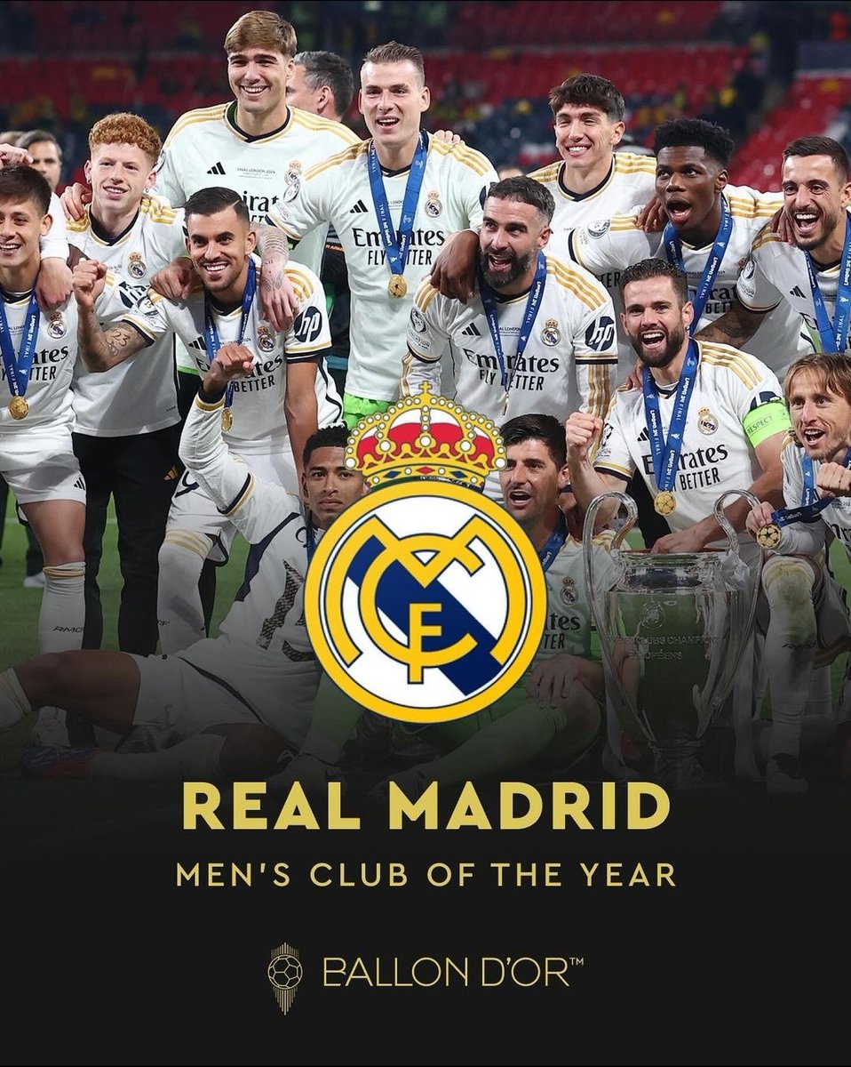 Chaquito_Mobile's tweet photo. EQUIPO VARONIL DEL AÑO

@realmadrid

@ballondor https://t.co/z5BPxMvObd
