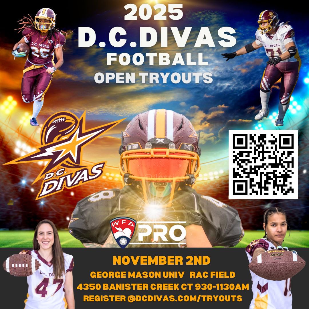 DC Divas Football Schedule 2025 Image