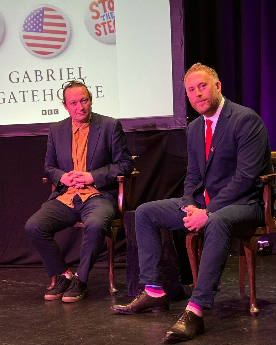 Matthew Stadlen (@matthewstadlen) on Twitter photo If you look closely, <a href="/ggatehouse/">Gabriel Gatehouse</a> and I are wearing almost identical socks at <a href="/PetworthFest/">Petworth Festival</a> today. A fascinating deep dive into the conspiracy theories of the incel/far right/left behind Americans - and their powerful allies - who are hoping Trump wins again. If you look closely, <a href="/ggatehouse/">Gabriel Gatehouse</a> and I are wearing almost identical socks at <a href="/PetworthFest/">Petworth Festival</a> today. A fascinating deep dive into the conspiracy theories of the incel/far right/left behind Americans - and their powerful allies - who are hoping Trump wins again.