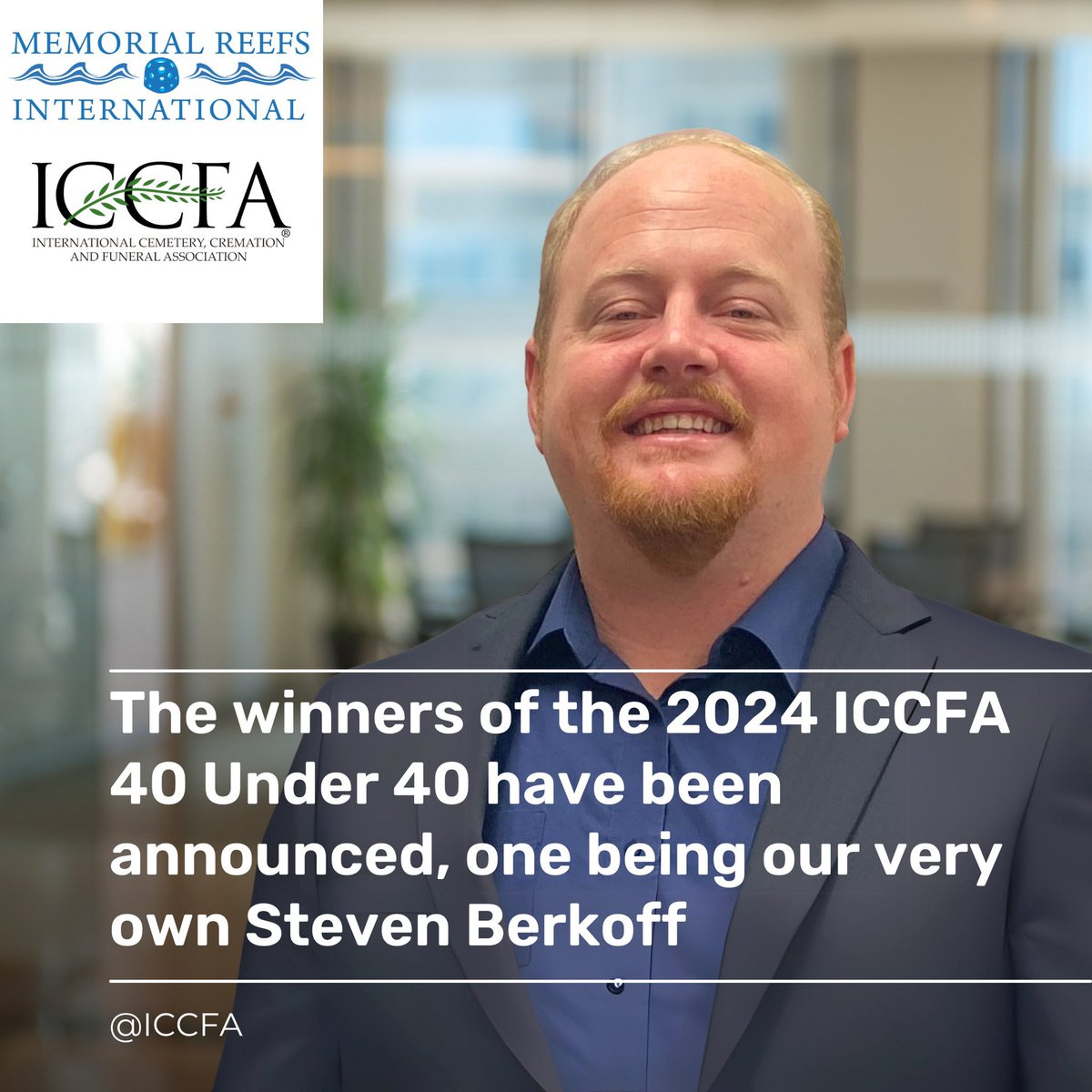 We are honored to announce that our very own Steven Berkoff Jr. was awarded a spot in the ICCFA’s Forty Under Forty. Thank you to the ICCFA! We are so very proud of Steven.