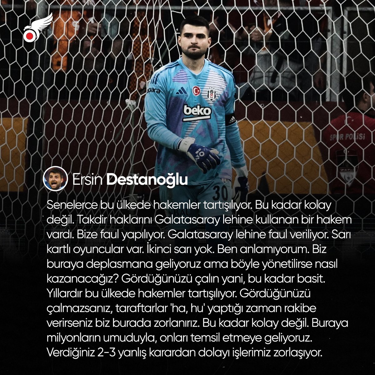 Yıllardır bizimle aynı senaryoyu yaşayan bizden birisi bugün kalemizdeydi ve hiçbir zaman unutulmayacak bu açıklamaları yaptı. 

Beşiktaş'ın çocuğu.