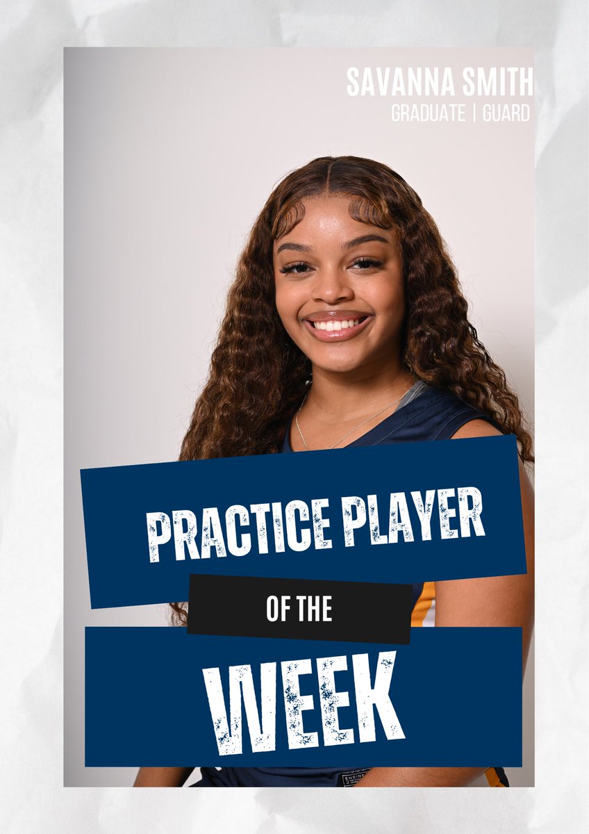 txweswbb's tweet photo. 🚨 PLAYER OF THE WEEK 🚨
Savanna Smith is making her way to the top, dominating practice from October 21st-26th! 🔥🏀 The grind is paying off! 

#PlayerOfTheWeek #OnTheRise #WatchOutNow #Ramily #Together #WeAttack https://t.co/idaDQyVY7j