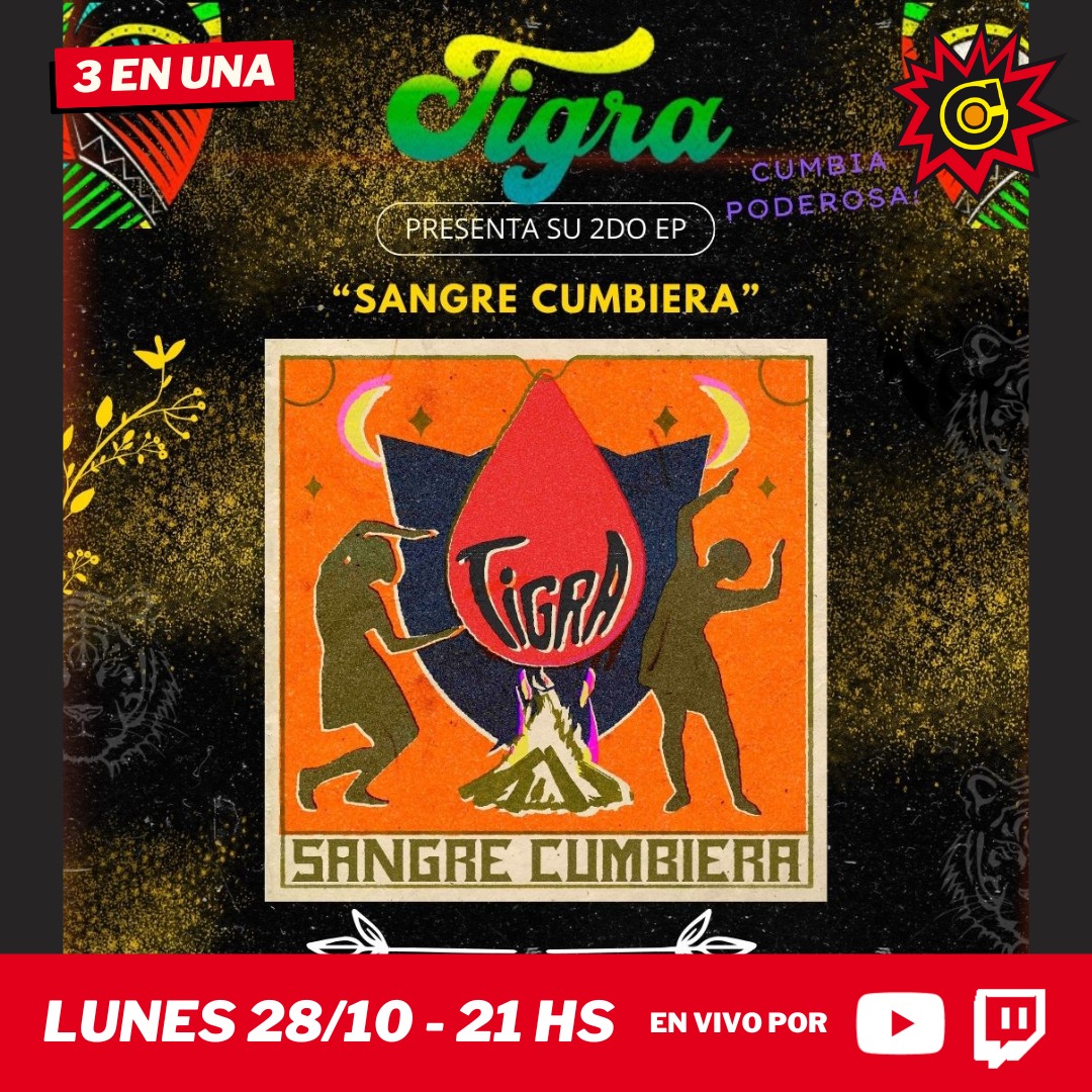 Hoy #Tigra presenta "Sangre Cumbiera" x <a href="/caputradio/">Radio Caput</a> 
👇🏼👇🏼👇🏼👇🏼youtube.com/live/SEaMjpGcP…