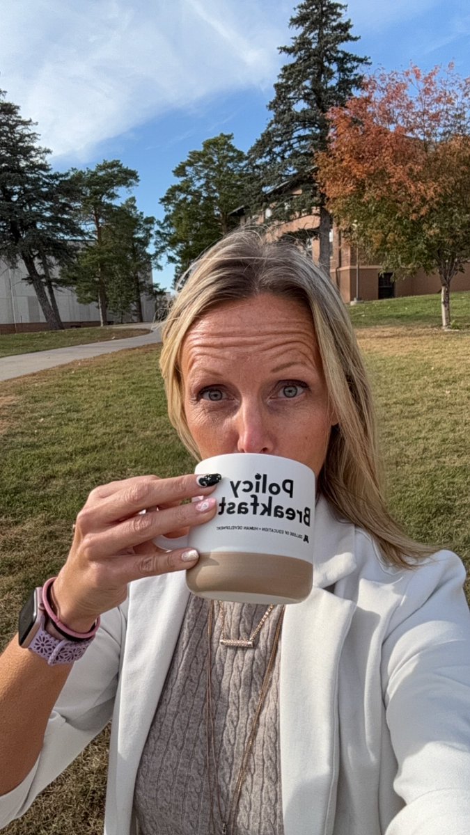 mstrombley's tweet photo. Spent the morning with some really cool people at the Policy Breakfast Series @UMNMorris chatting about research, school leadership and policy. Thanks for the invite @Rodriguez_UMN   I drink policy for breakfast ☕️ https://t.co/AnCZA7mq2Y