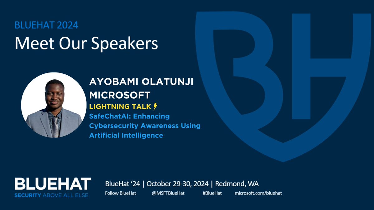 Microsoft BlueHat tweet media