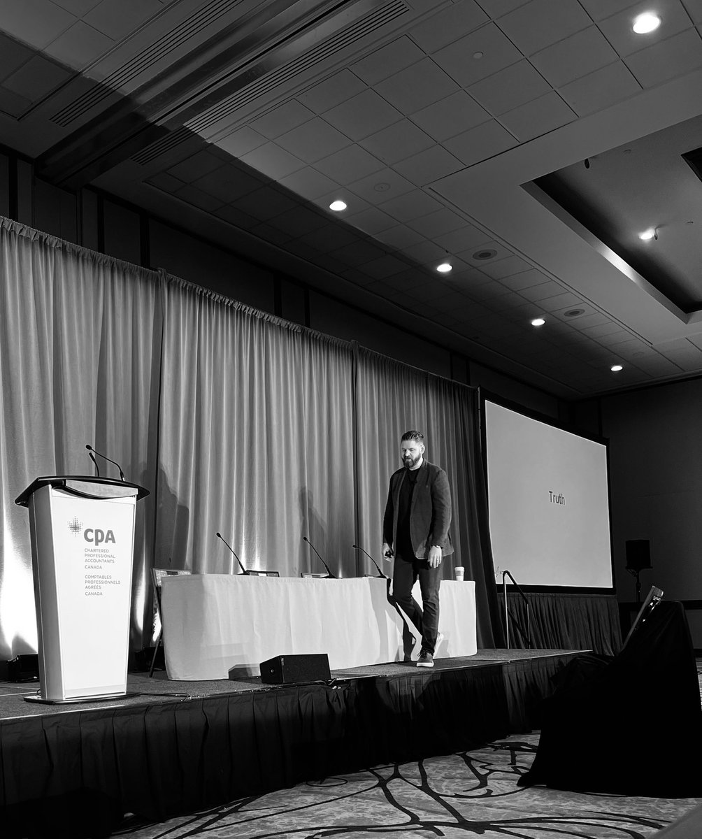 justinMreilly's tweet photo. I had a wonderful time this morning in Ottawa delivering the keynote address at the Commodity Tax Symposium. Huge thanks to @CPAcanada for having me. What a delightful, engaging discussion on the practical realities of an AI First future. And onwards we go 🚀 

@GetWavelo 
@tucows 
@TheLavinAgency 

📸 @AhluwaliaReena