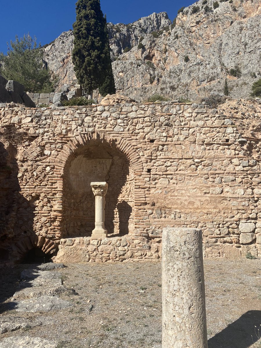 cycladian's tweet image. i was finally blessed to visit the archeological site of delphi! 🧿⛰️