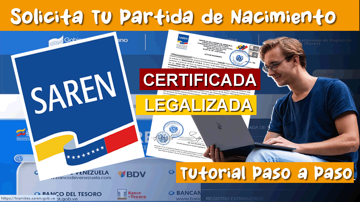AnimedyTutorial's tweet image. 🚨Guía completa para solicitar tu partida de Nacimiento Legalizada ➡️ Llega a tu Correo
👉🏻 youtu.be/uMb5TnhxHSA?si…
#saren #partidadenacimiento #legalizada #Venezuela #Venezolanos