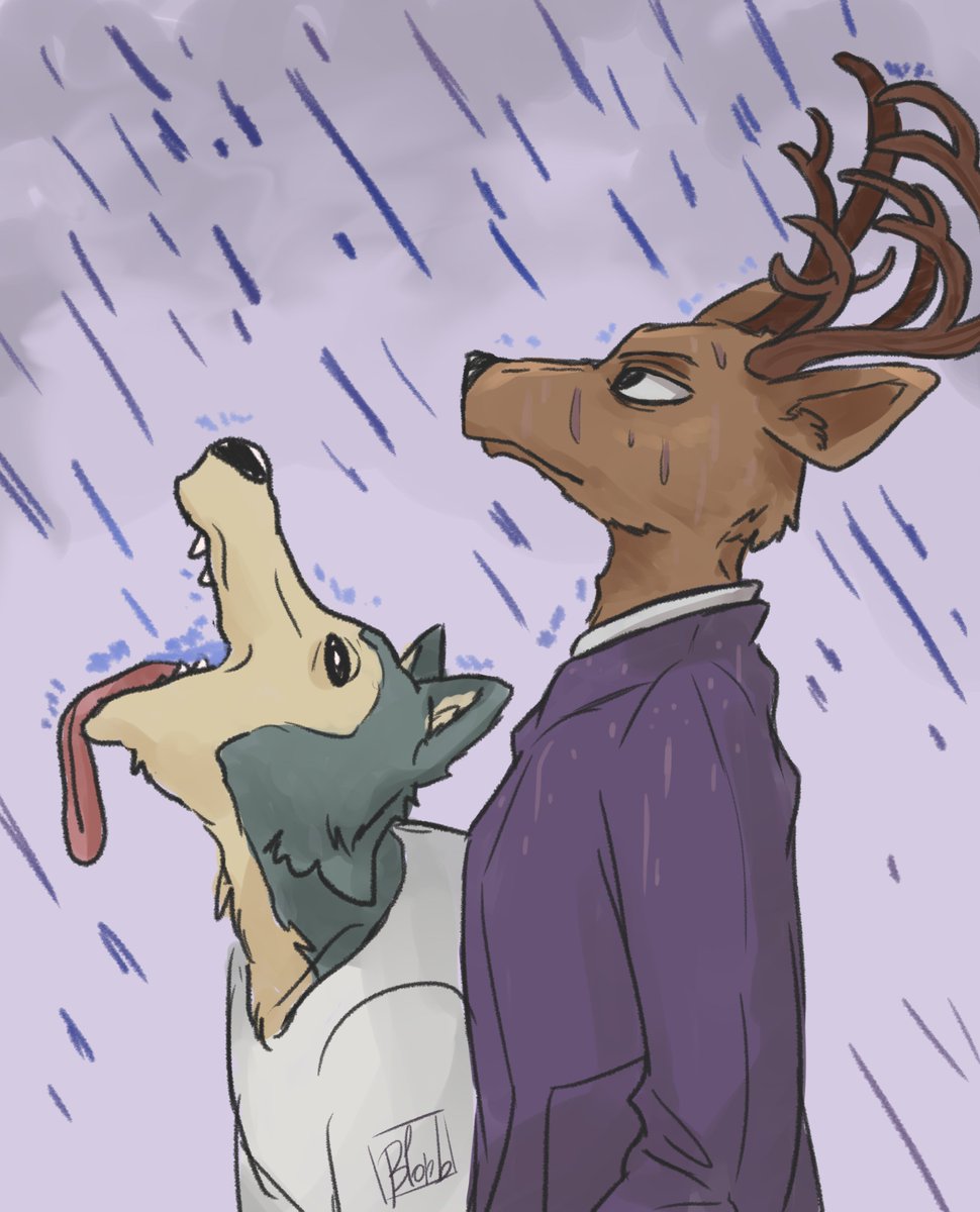 BlorbTastic's tweet photo. Legoshi and Louis as themselves #beastars https://t.co/aQm35NXyeA