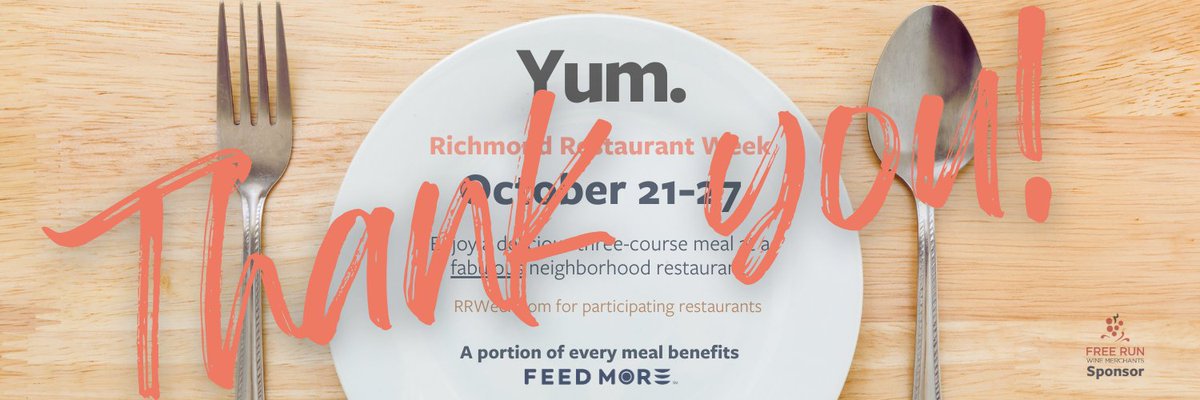 FeedMoreInc's tweet photo. Thank you to everyone who dined local for a cause during #RRWeek!

From enabling us to distribute millions of pounds of food each year across Central Virginia, to thousands of meals each week out of our Community Kitchen, your support means the world to the neighbors we serve! https://t.co/7gtO6ncjeb